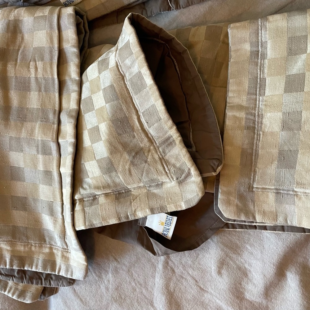Royal velvet Silk pillow cases & Shams